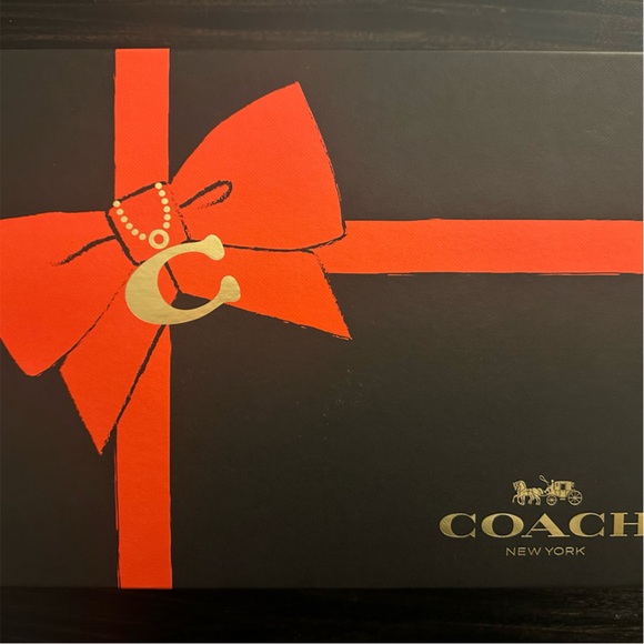 Coach Ivory Knit Beanie Hat and Scarf Set New In Box - Picture 2 of 3